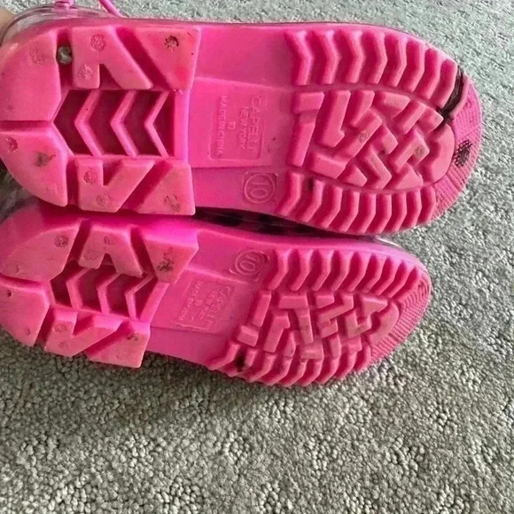 Capelli New York Ombre Seashells Print Rainboot Pink Purple Blue Toddler Girls - Picture 6 of 6